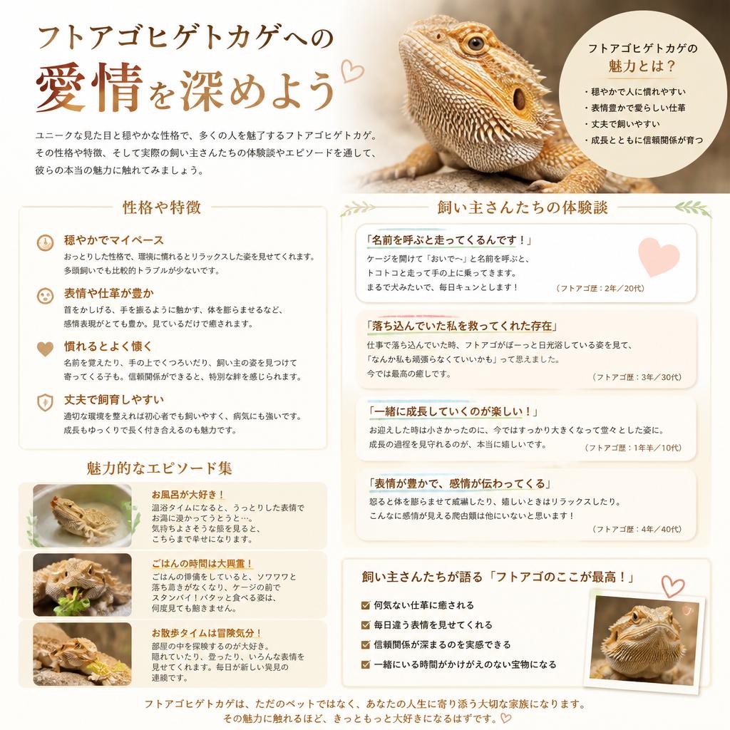 フトアゴヒゲトカゲの魅力